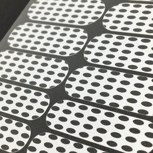 Jamberry White & Clear Ovals Nail Wraps, SBE, Full